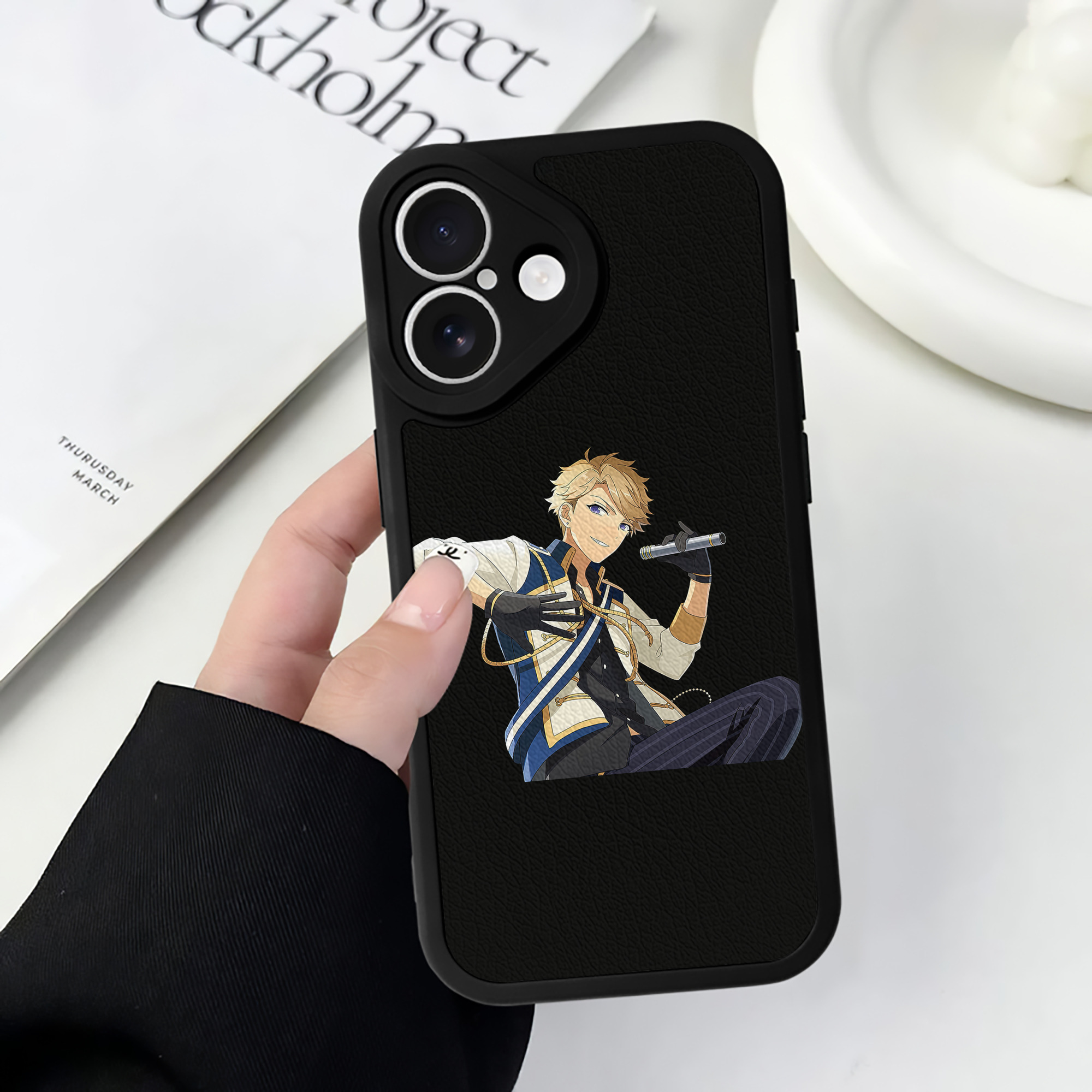 （画像用） あんさんぶるスターズ! Ensemble Stars 【iPhone 16シリーズ対応】シリコンスマホケース（レザー調） 材質：シリコン